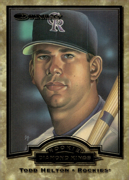 Todd Helton 1998 Donruss Diamond Kings RC 07822/10000 #4 - Collector Store LLC