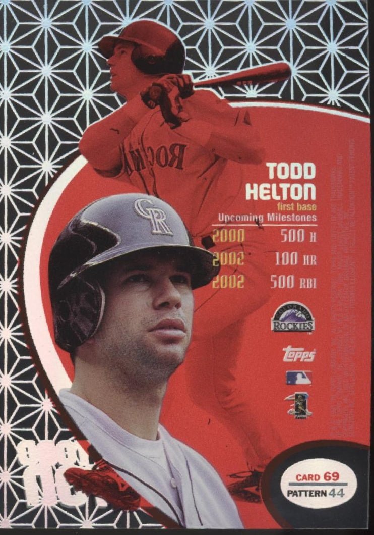 Todd Helton 1998 Topps Tek Pattern 44 #69 - Collector Store LLC