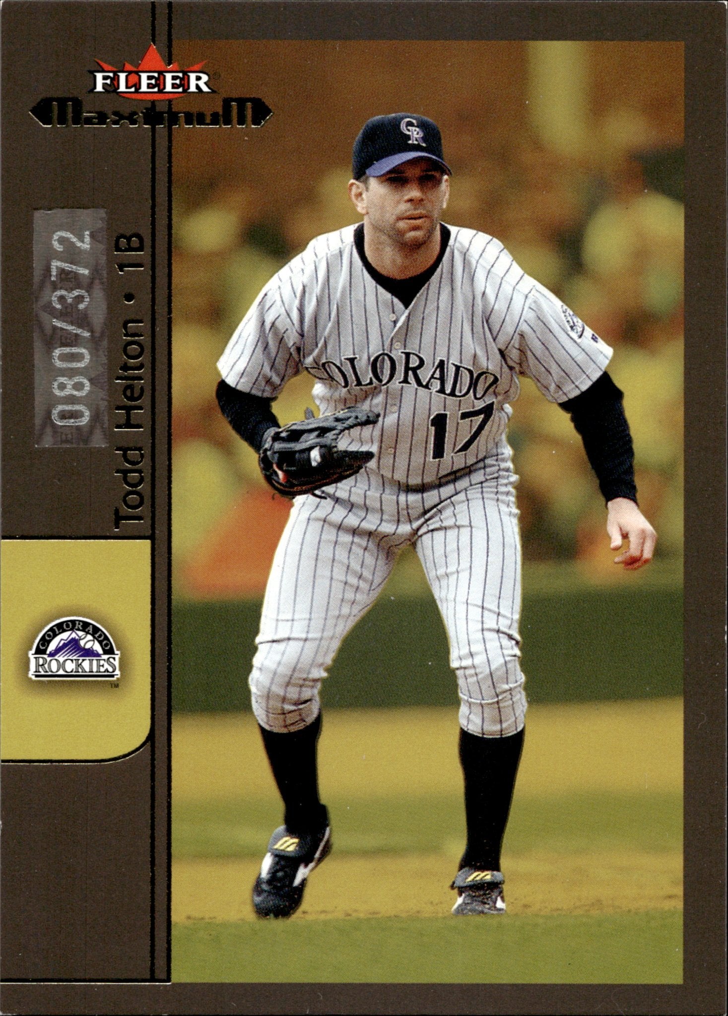Todd Helton 2002 Fleer Maximum 080/372 #17 - Collector Store LLC