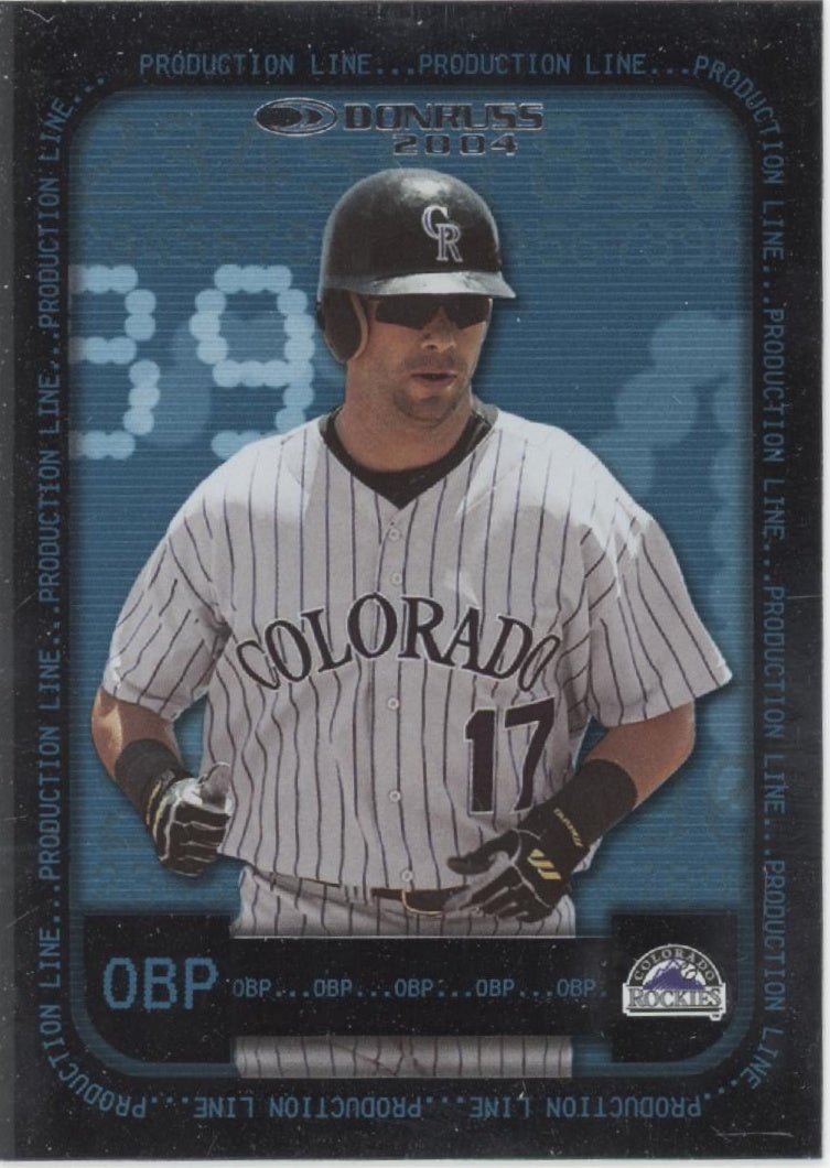 Todd Helton 2003 Donruss Production Line 197/458 - Collector Store LLC