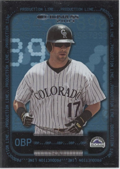 Todd Helton 2003 Donruss Production Line 197/458 - Collector Store LLC