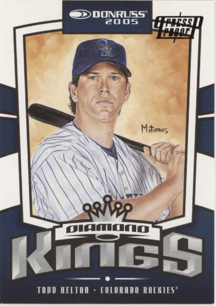 Todd Helton 2004 Donruss Diamond Kings Press Proof 10/10 #8 - Collector Store LLC