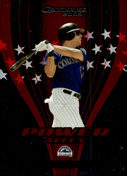 Todd Helton 2004 Donruss Power Alley 0701/2500 #PA - 24 - Collector Store LLC