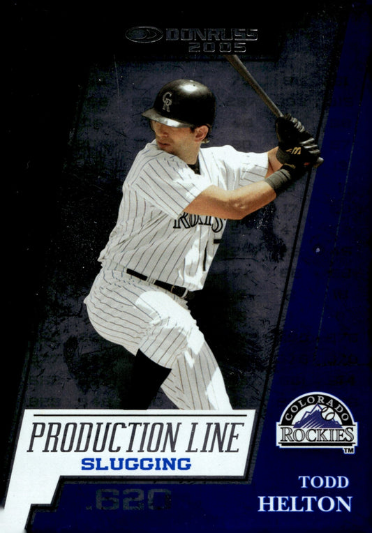 Todd Helton 2004 Donruss Production Line 086/620 #PL - 3 - Collector Store LLC