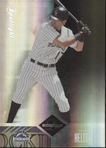 Todd Helton 2004 Leaf Limited Spotlight 48/50 #153 - Collector Store LLC