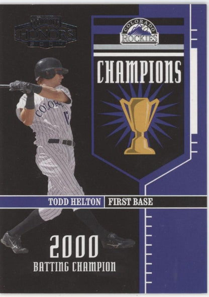 Todd Helton 2004 Playoff Honors Champions 0035/2000 #C - 13 - Collector Store LLC