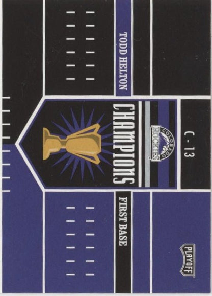 Todd Helton 2004 Playoff Honors Champions 0035/2000 #C - 13 - Collector Store LLC