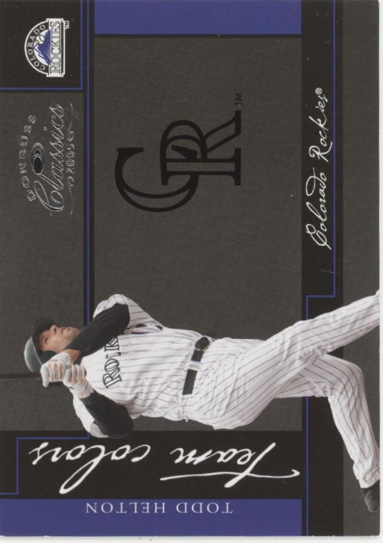 Todd Helton 2005 Donruss Classics Team Colors 690/800 #TC - 39 - Collector Store LLC