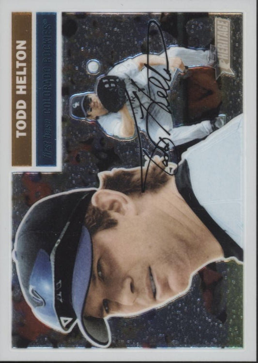 Todd Helton 2005 Topps Chrome Heritage 0788/1956 #THC6 - Collector Store LLC