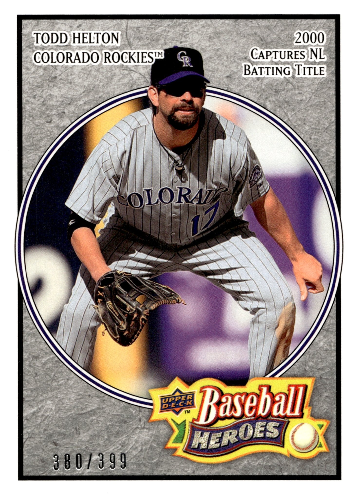 Todd Helton 2008 Upper Deck Baseball Heroes 380/399 #59 - Collector Store LLC