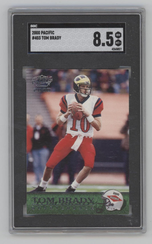 Tom Brady 2000 Pacific RC #403 SGC 8.5 - Collector Store LLC