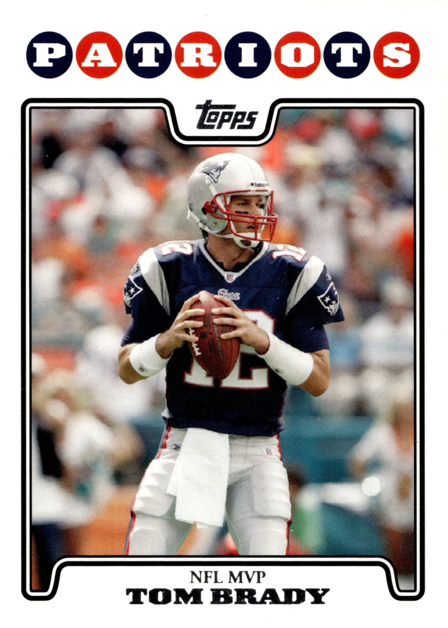 Tom Brady 2008 Topps NFL MVP #328 #1 - Collector Store LLC