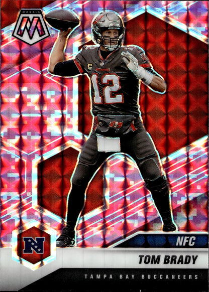 Tom Brady 2021 Panini Mosaic NFC Pink Prizm #201 - Collector Store LLC