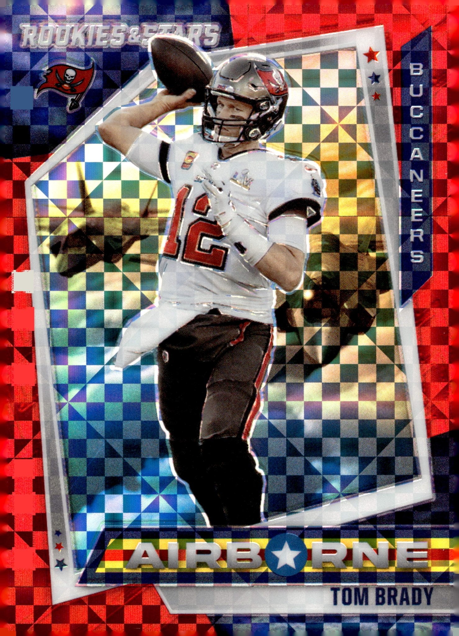 Tom Brady 2021 Panini Rookies & Stars Airborne Checker Prizm #AB - 1 - Collector Store LLC