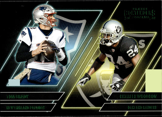 Tom Brady / Charles Woodson 2022 Panini Contenders Green #CS - BW - Collector Store LLC
