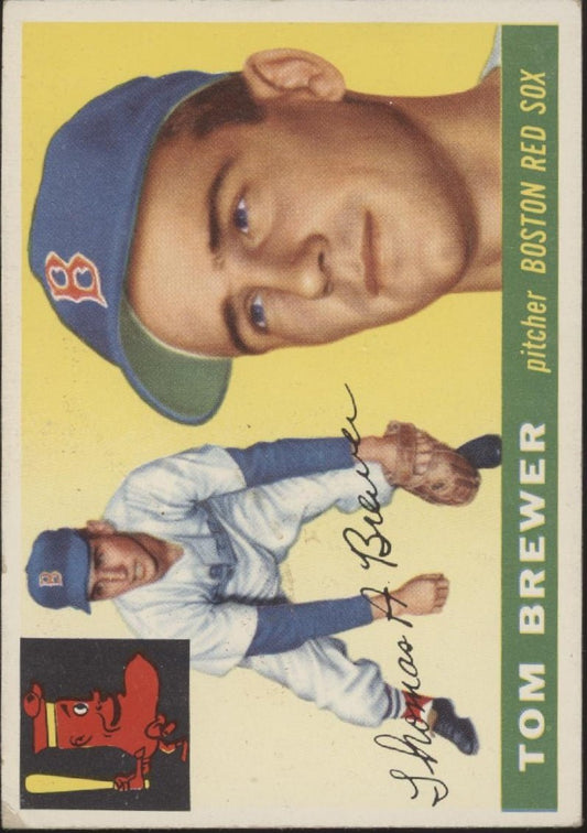 Tom Brewer 1955 Topps RC #83 Boston Red Sox VG - EX #2 - Collector Store LLC