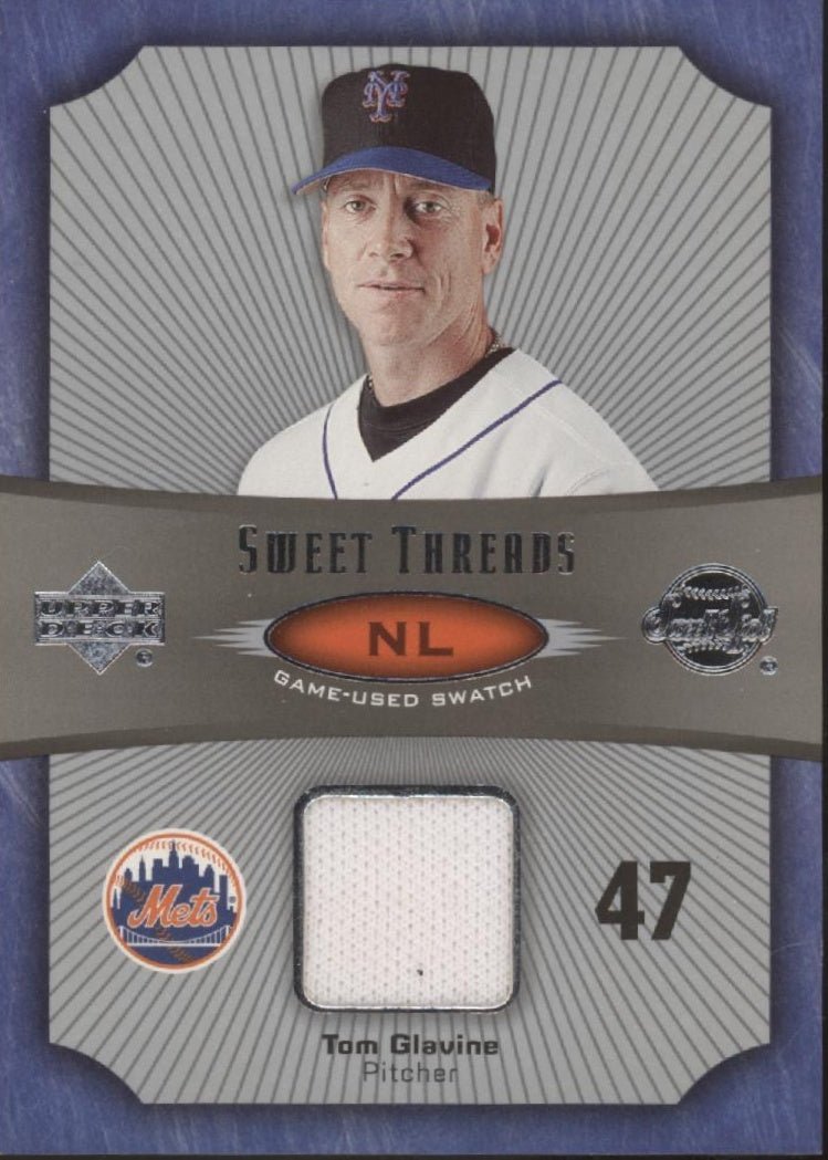 Tom Glavine 2005 Upper Deck Sweet Spot Sweet Threads Swatch #ST - TG - Collector Store LLC