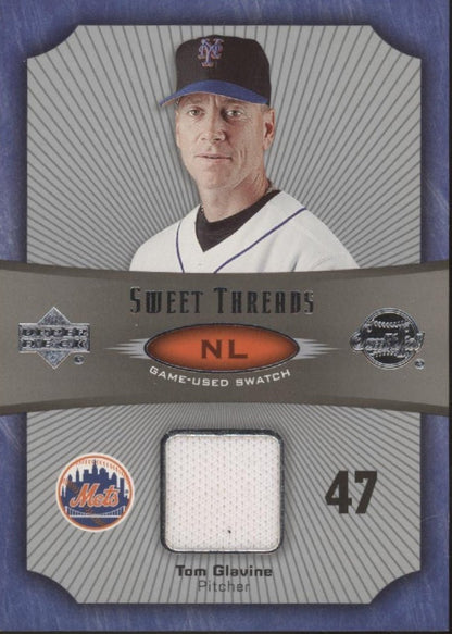 Tom Glavine 2005 Upper Deck Sweet Spot Sweet Threads Swatch #ST - TG - Collector Store LLC