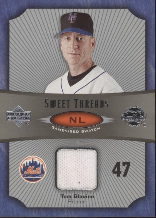 Tom Glavine 2005 Upper Deck Sweet Spot Sweet Threads Swatch #ST - TG - Collector Store LLC