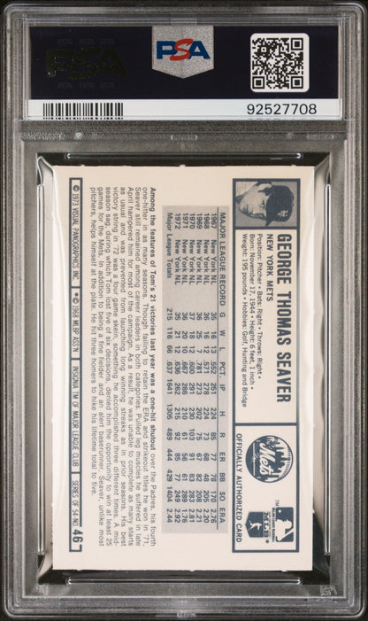 Tom Seaver 1973 Kellogg's #46 PSA 9 - Collector Store LLC