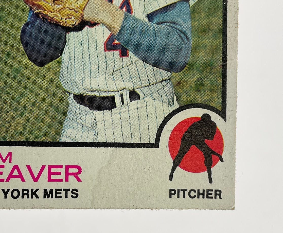 Tom Seaver 1973 Topps #350 New York Mets VG Stained - Collector Store LLC