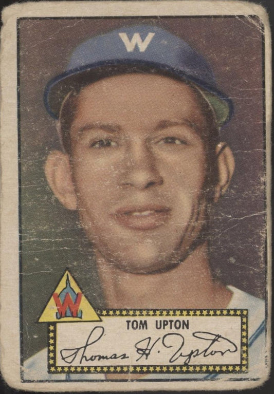 Tom Upton 1952 Topps RC #71 Washington Senators PR - Collector Store LLC