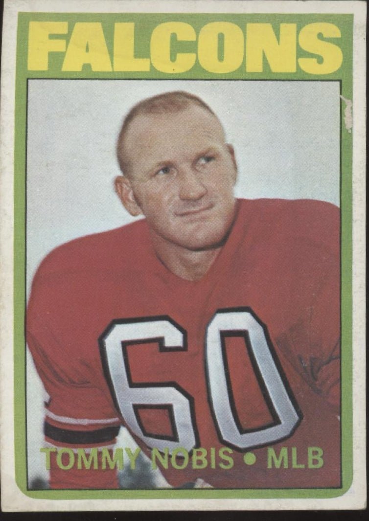 Tommy Nobis 1972 Topps #309 Atlanta Falcons VG - EX #2 - Collector Store LLC