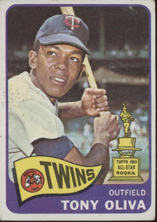 Tony Oliva 1965 Topps #340 Minnesota Twins GD #1 - Collector Store LLC