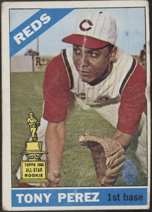 Tony Perez 1966 Topps #72 Cincinnati Reds GD - Collector Store LLC