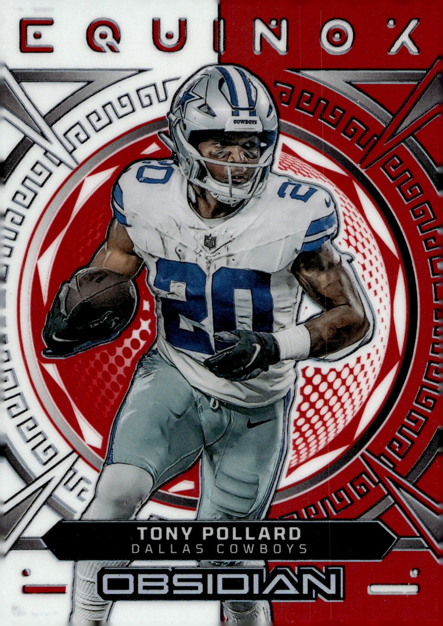 Tony Pollard 2023 Panini Obsidian Equinox Red Refractor #7 - Collector Store LLC