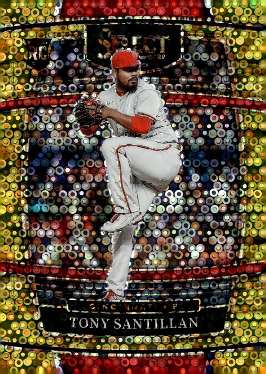 Tony Santillan 2022 Panini Select Gold Disco Prizm RC 07/10 #4 - Collector Store LLC