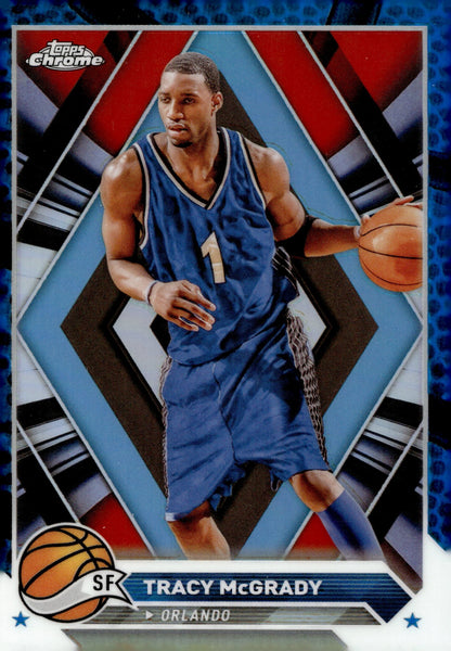 Tracy McGrady 2024 Topps Chrome Blue Refractor #24 - Collector Store LLC