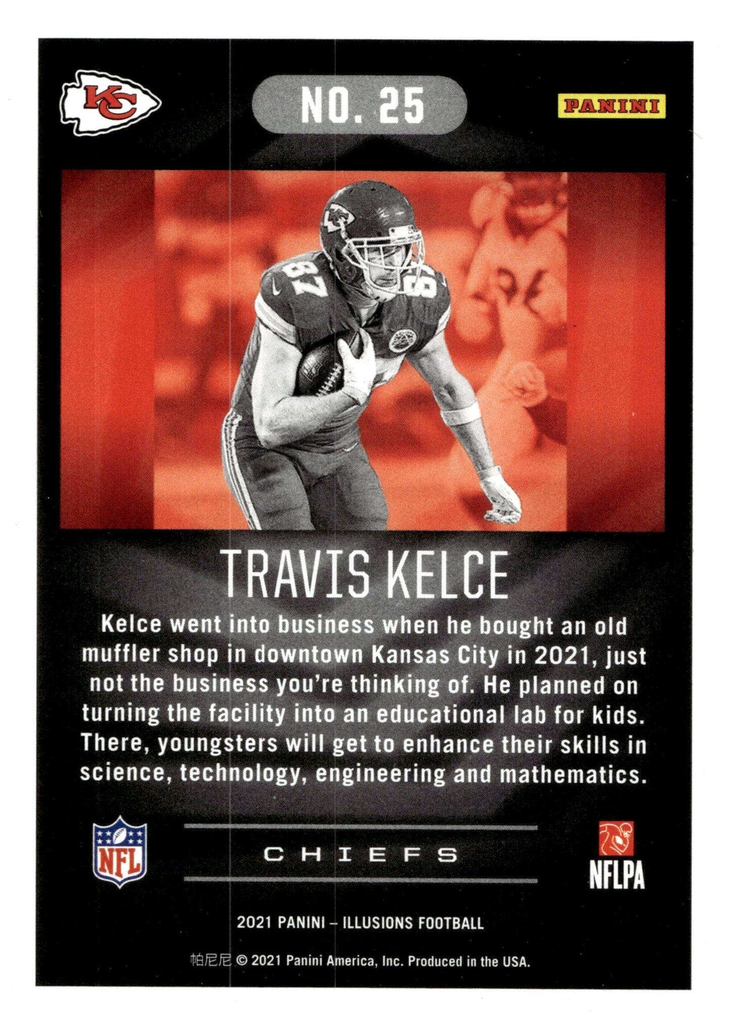 Travis Kelce 2021 Panini Illusions #25 #2 - Collector Store LLC