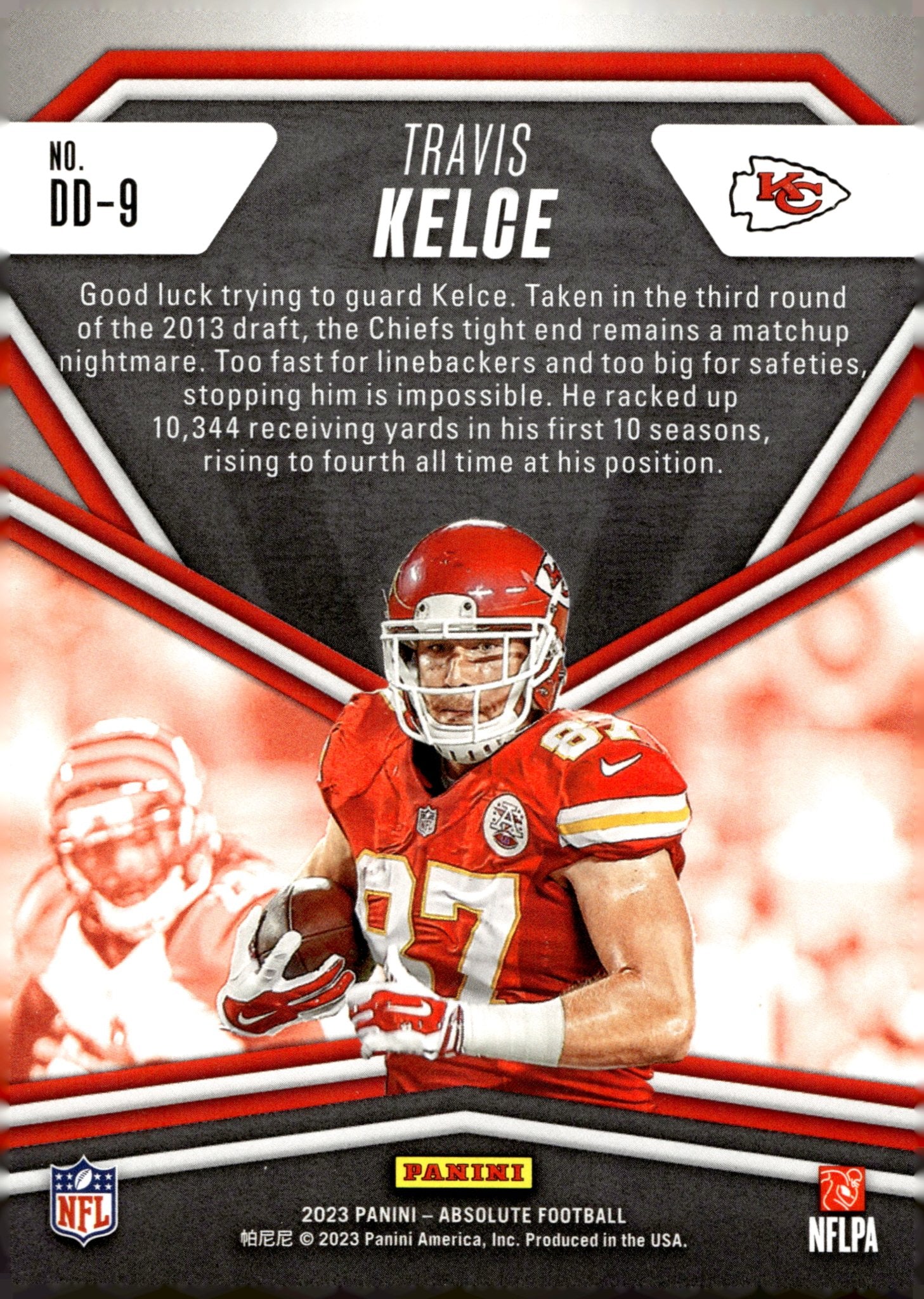 Travis Kelce 2023 Panini Absolute Draft Diamonds #DD - 9 - Collector Store LLC
