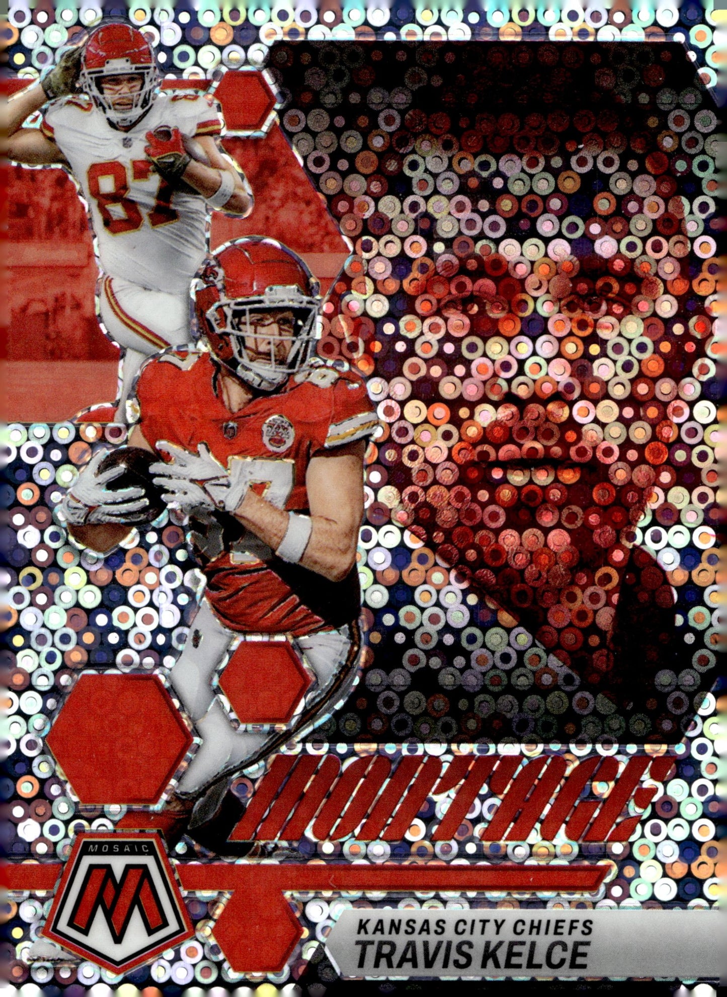 Travis Kelce 2023 Panini Mosaic Montage No Huddle Prizm #M - 27 - Collector Store LLC