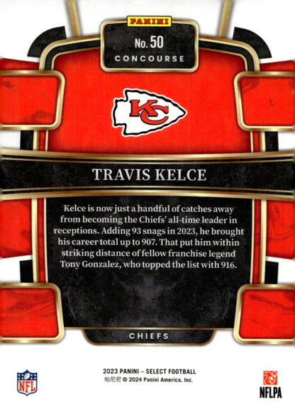 Travis Kelce 2023 Panini Select #50 #4 - Collector Store LLC