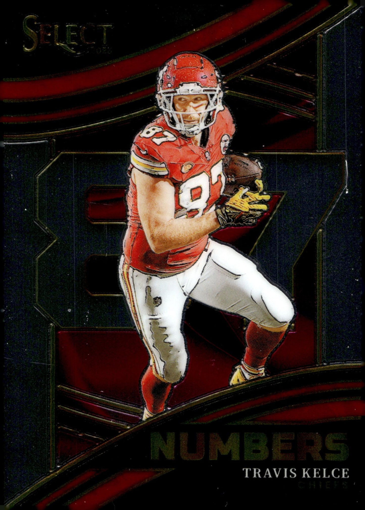 Travis Kelce 2023 Panini Select Numbers 87 #NMB - TKE #2 - Collector Store LLC