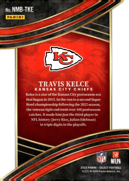 Travis Kelce 2023 Panini Select Numbers 87 #NMB - TKE #2 - Collector Store LLC