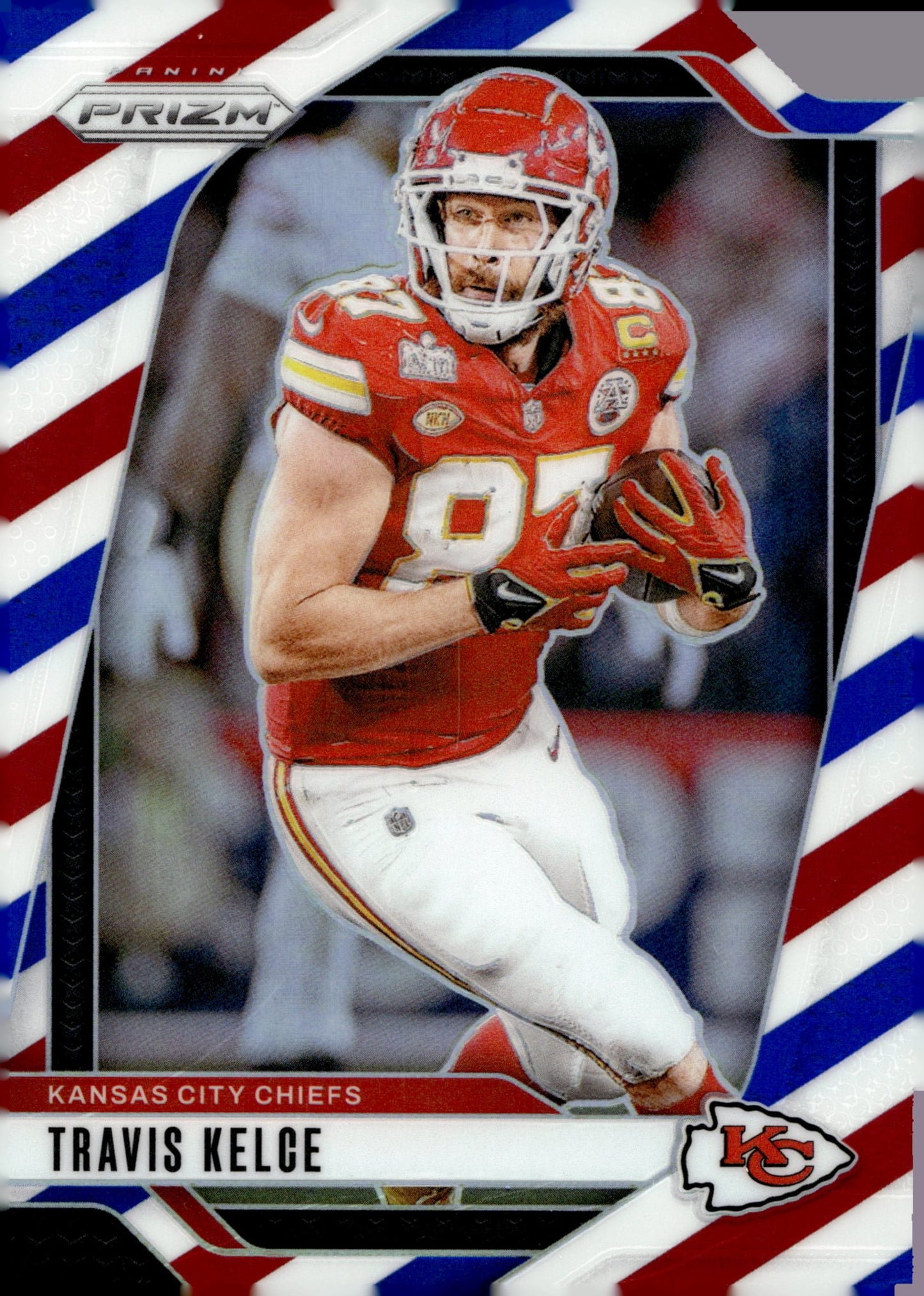 Travis Kelce 2024 Panini Prizm Red White & Blue Prizm #140 #2 - Collector Store LLC
