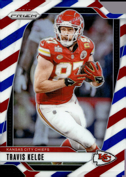 Travis Kelce 2024 Panini Prizm Red White & Blue Prizm #140 #2 - Collector Store LLC