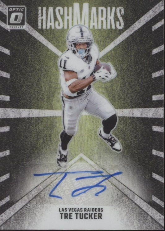 Tre Tucker 2024 Panini Donruss Optic Hashmarks Prizm Auto HM - TTR - Collector Store LLC
