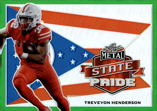 Treveyon Henderson 2022 Leaf Metal State Pride #SP - TH1 - Collector Store LLC