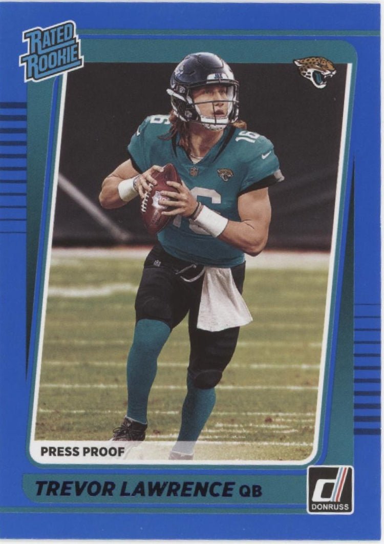 Trevor Lawrence 2021 Panini Donruss Press Proof Rated Rookie Blue RC #251 #2 - Collector Store LLC