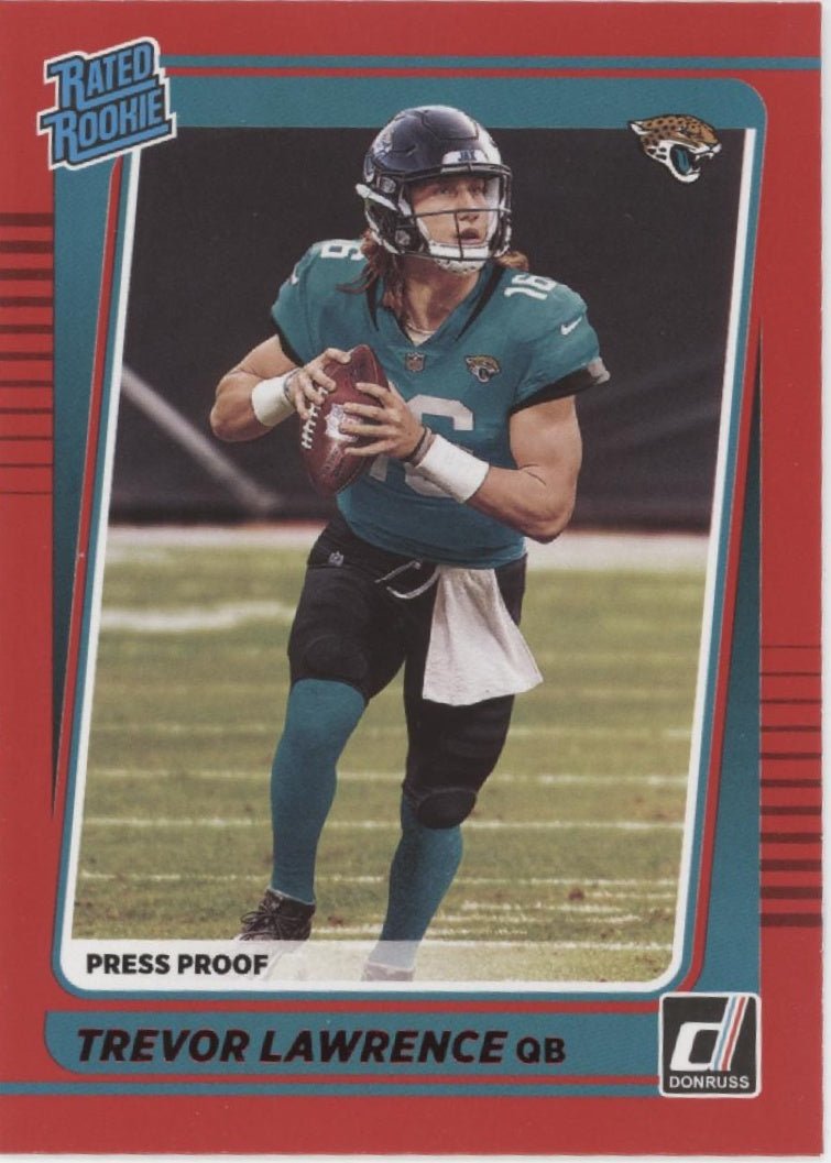 Trevor Lawrence 2021 Panini Donruss Press Proof Rated Rookie Red RC #251 #1 - Collector Store LLC