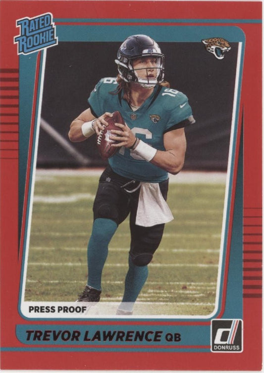 Trevor Lawrence 2021 Panini Donruss Press Proof Rated Rookie Red RC #251 #2 - Collector Store LLC