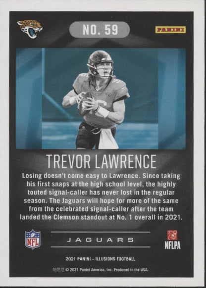 Trevor Lawrence 2021 Panini Illusions Green RC #59 - Collector Store LLC