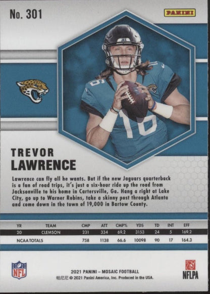 Trevor Lawrence 2021 Panini Mosaic RC #301 #2 - Collector Store LLC