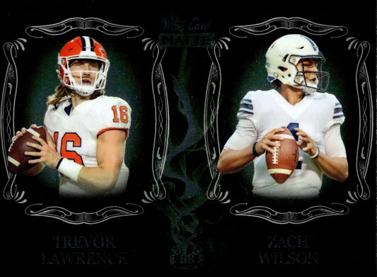 Trevor Lawrence / Zach Wilson 2021 Wild Card Matte Dueling Guns RC #MDG - 3 #2 - Collector Store LLC