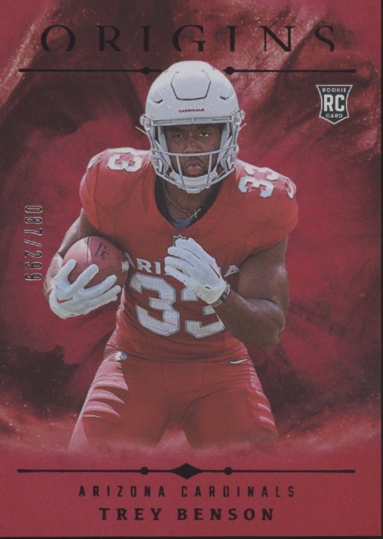 Trey Benson 2024 Panini Origins Red RC 087/299 #141 - Collector Store LLC