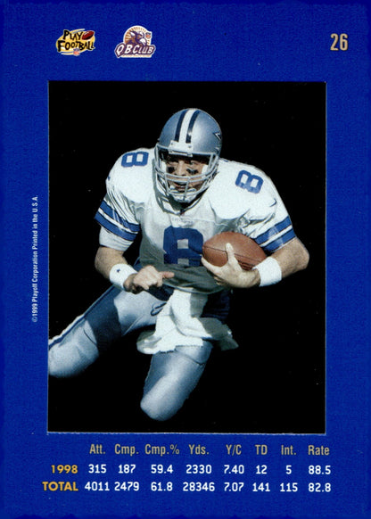 Troy Aikman 1999 Playoff Absolute SSD Blue #26 - Collector Store LLC